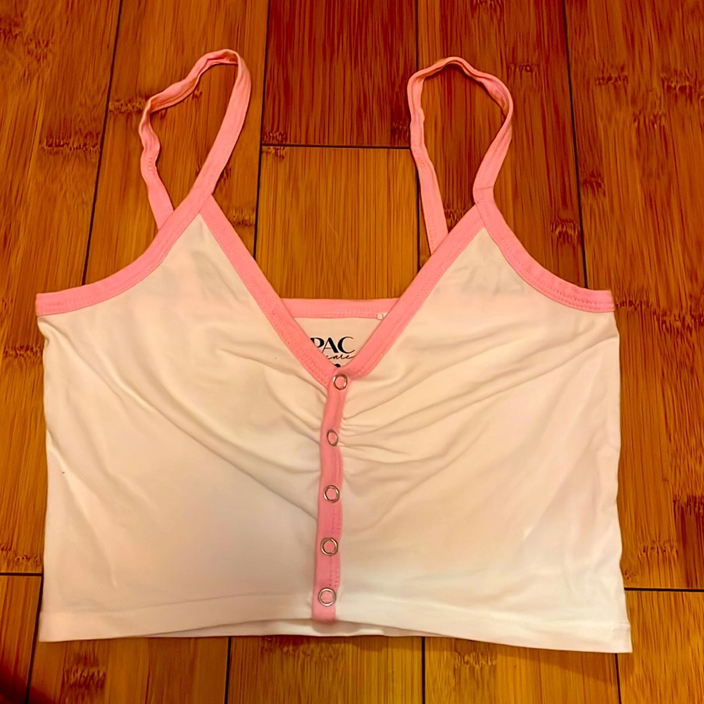 white and pink, xs, PAC cares brand